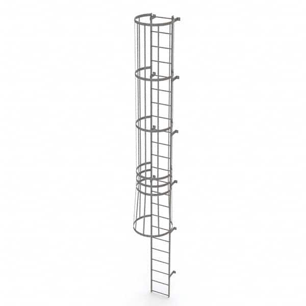 TRI-ARC - Rolling & Wall Mounted Ladders & Platforms Type: Fixed Ladder Style: Safety Cage - Americas Tooling