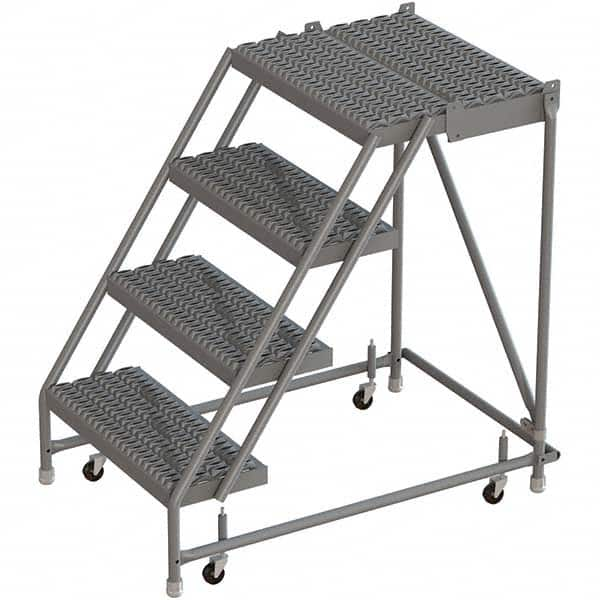 TRI-ARC - Rolling & Wall Mounted Ladders & Platforms Type: Rolling Warehouse Ladder Style: Rolling Platform Ladder - Americas Tooling