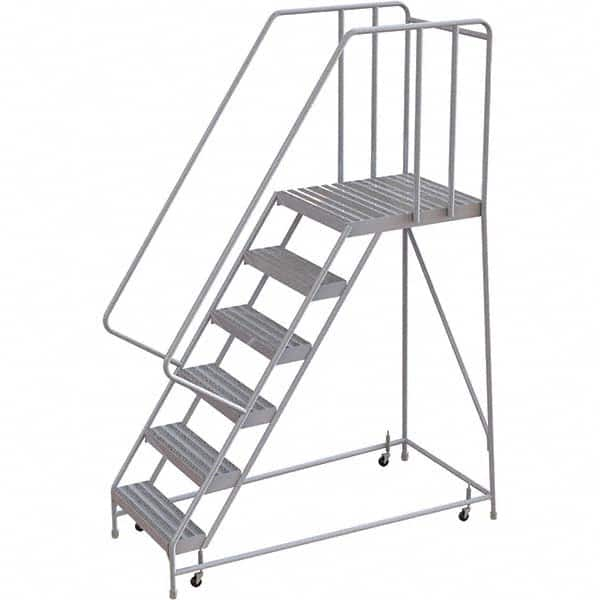 TRI-ARC - Rolling & Wall Mounted Ladders & Platforms Type: Rolling Warehouse Ladder Style: Rolling Safety Ladder - Americas Tooling