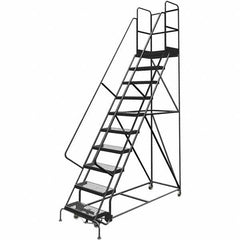 TRI-ARC - Rolling & Wall Mounted Ladders & Platforms Type: Rolling Warehouse Ladder Style: Rolling Platform Ladder - Americas Tooling