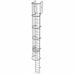 TRI-ARC - Rolling & Wall Mounted Ladders & Platforms Type: Fixed Ladder Style: Safety Cage - Americas Tooling