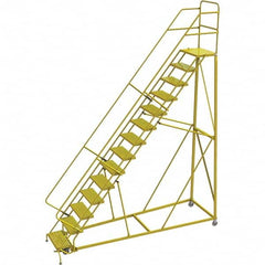 TRI-ARC - Rolling & Wall Mounted Ladders & Platforms Type: Stairway Slope Ladder Style: Forward Descent 50 Degree Incline - Americas Tooling