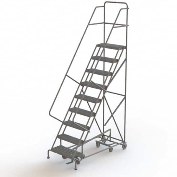 TRI-ARC - Rolling & Wall Mounted Ladders & Platforms Type: All-Directional Ladder Style: Forward Descent 50 Degree Incline - Americas Tooling