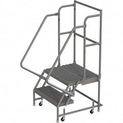 TRI-ARC - Rolling & Wall Mounted Ladders & Platforms Type: Rolling Warehouse Ladder Style: Rolling Platform Ladder - Americas Tooling