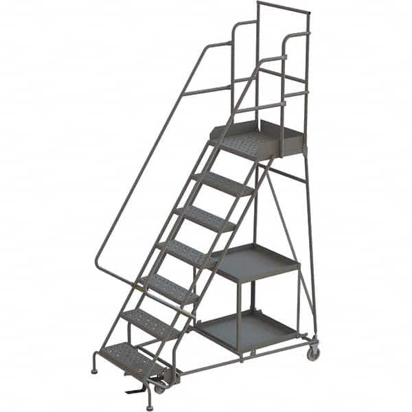 TRI-ARC - Rolling & Wall Mounted Ladders & Platforms Type: Stock-Picking Ladder Style: Rolling Safety Stock Picking Ladder - Americas Tooling