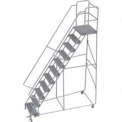 TRI-ARC - Rolling & Wall Mounted Ladders & Platforms Type: Rolling Warehouse Ladder Style: Rolling Safety Ladder - Americas Tooling