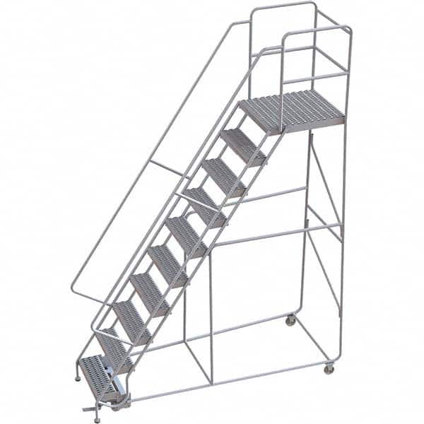 TRI-ARC - Rolling & Wall Mounted Ladders & Platforms Type: Rolling Warehouse Ladder Style: Rolling Safety Ladder - Americas Tooling