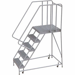 TRI-ARC - Rolling & Wall Mounted Ladders & Platforms Type: Rolling Warehouse Ladder Style: Rolling Safety Ladder - Americas Tooling