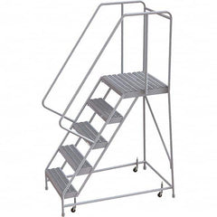 TRI-ARC - Rolling & Wall Mounted Ladders & Platforms Type: Rolling Warehouse Ladder Style: Rolling Safety Ladder - Americas Tooling