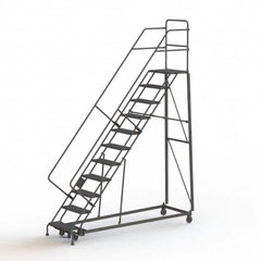 TRI-ARC - Rolling & Wall Mounted Ladders & Platforms Type: Stairway Slope Ladder Style: Rolling Safety Ladder - Americas Tooling