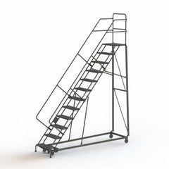 TRI-ARC - Rolling & Wall Mounted Ladders & Platforms Type: Stairway Slope Ladder Style: Rolling Safety Ladder - Americas Tooling