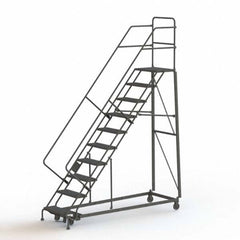 TRI-ARC - Rolling & Wall Mounted Ladders & Platforms Type: Stairway Slope Ladder Style: Rolling Safety Ladder - Americas Tooling