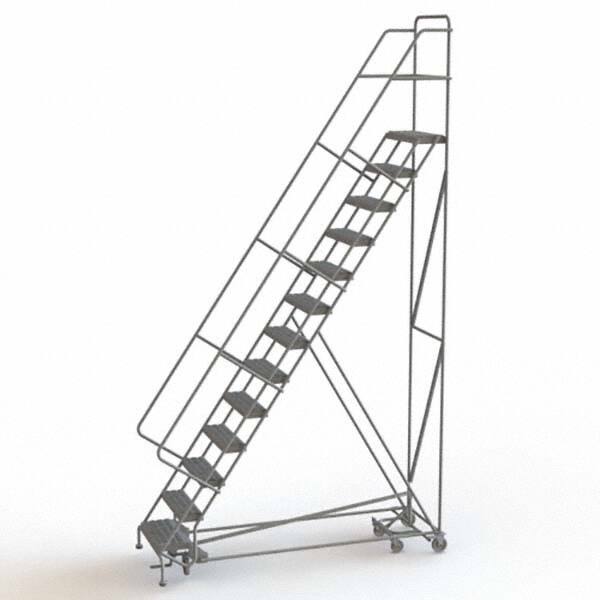 TRI-ARC - Rolling & Wall Mounted Ladders & Platforms Type: All-Directional Ladder Style: Forward Descent 50 Degree Incline - Americas Tooling