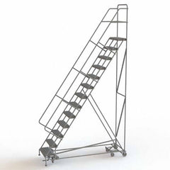 TRI-ARC - Rolling & Wall Mounted Ladders & Platforms Type: All-Directional Ladder Style: Forward Descent 50 Degree Incline - Americas Tooling