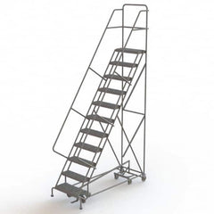 TRI-ARC - Rolling & Wall Mounted Ladders & Platforms Type: All-Directional Ladder Style: Forward Descent 50 Degree Incline - Americas Tooling