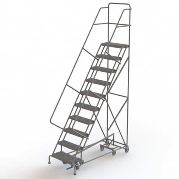 TRI-ARC - Rolling & Wall Mounted Ladders & Platforms Type: All-Directional Ladder Style: Forward Descent 50 Degree Incline - Americas Tooling