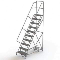 TRI-ARC - Rolling & Wall Mounted Ladders & Platforms Type: All-Directional Ladder Style: Forward Descent 50 Degree Incline - Americas Tooling