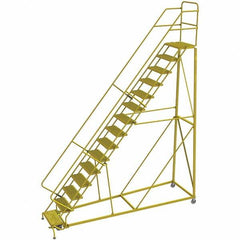 TRI-ARC - Rolling & Wall Mounted Ladders & Platforms Type: Stairway Slope Ladder Style: Forward Descent 50 Degree Incline - Americas Tooling