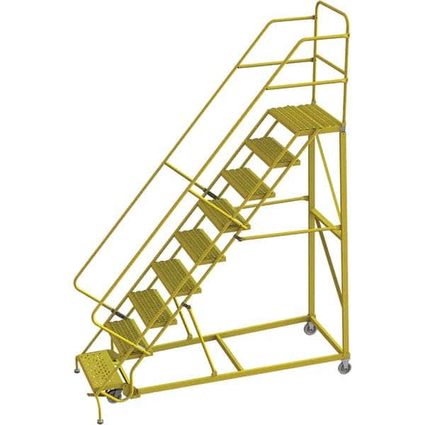 TRI-ARC - Rolling & Wall Mounted Ladders & Platforms Type: Stairway Slope Ladder Style: Forward Descent 50 Degree Incline - Americas Tooling