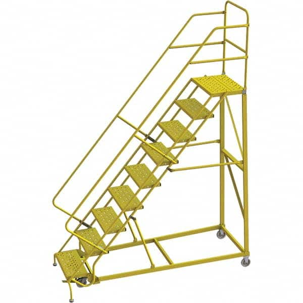 TRI-ARC - Rolling & Wall Mounted Ladders & Platforms Type: Stairway Slope Ladder Style: Forward Descent 50 Degree Incline - Americas Tooling