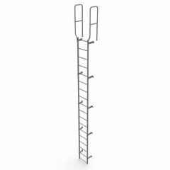 TRI-ARC - Rolling & Wall Mounted Ladders & Platforms Type: Fixed Ladder Style: Safety Cage - Americas Tooling