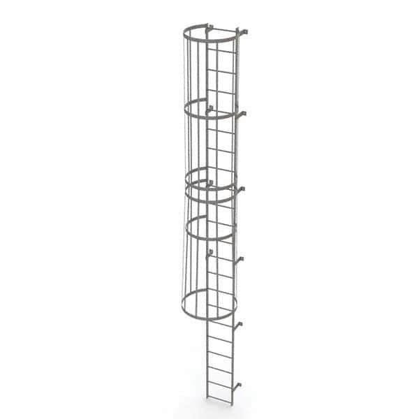 TRI-ARC - Rolling & Wall Mounted Ladders & Platforms Type: Fixed Ladder Style: Safety Cage - Americas Tooling