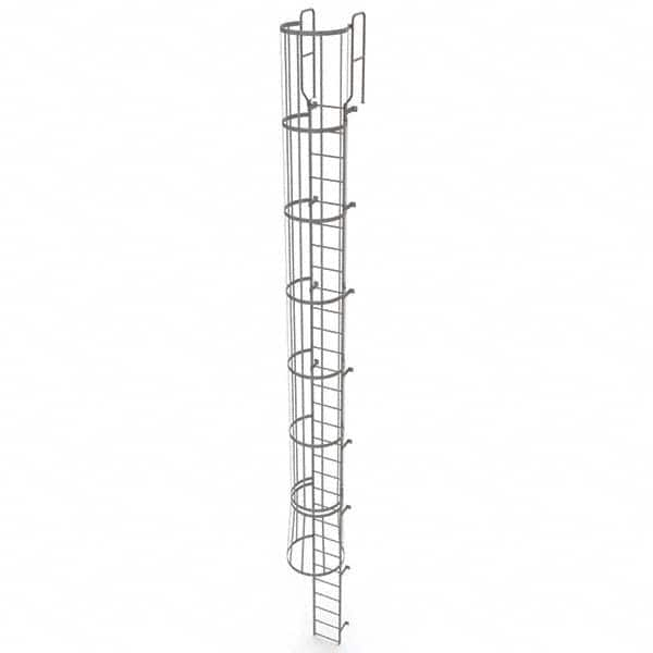 TRI-ARC - Rolling & Wall Mounted Ladders & Platforms Type: Fixed Ladder Style: Safety Cage - Americas Tooling