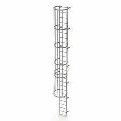 TRI-ARC - Rolling & Wall Mounted Ladders & Platforms Type: Fixed Ladder Style: Safety Cage - Americas Tooling