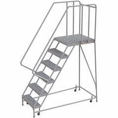 TRI-ARC - Rolling & Wall Mounted Ladders & Platforms Type: Rolling Warehouse Ladder Style: Rolling Safety Ladder - Americas Tooling