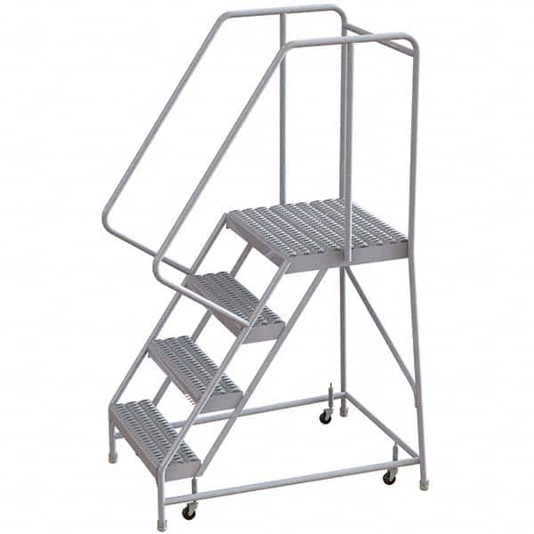 TRI-ARC - Rolling & Wall Mounted Ladders & Platforms Type: Rolling Warehouse Ladder Style: Rolling Safety Ladder - Americas Tooling