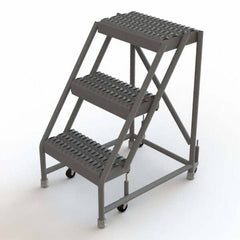 TRI-ARC - Rolling & Wall Mounted Ladders & Platforms Type: Rolling Warehouse Ladder Style: Rolling Platform Ladder - Americas Tooling