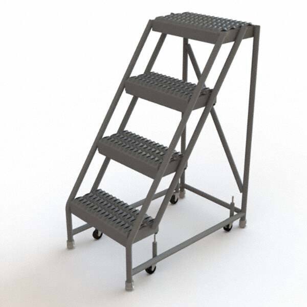 TRI-ARC - Rolling & Wall Mounted Ladders & Platforms Type: Rolling Warehouse Ladder Style: Rolling Platform Ladder - Americas Tooling