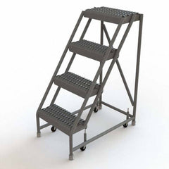 TRI-ARC - Rolling & Wall Mounted Ladders & Platforms Type: Rolling Warehouse Ladder Style: Rolling Platform Ladder - Americas Tooling