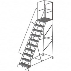 TRI-ARC - Rolling & Wall Mounted Ladders & Platforms Type: Rolling Warehouse Ladder Style: Rolling Platform Ladder - Americas Tooling