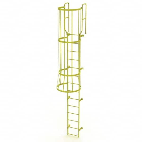 TRI-ARC - Rolling & Wall Mounted Ladders & Platforms Type: Fixed Ladder Style: Safety Cage - Americas Tooling