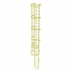 TRI-ARC - Rolling & Wall Mounted Ladders & Platforms Type: Fixed Ladder Style: Safety Cage - Americas Tooling