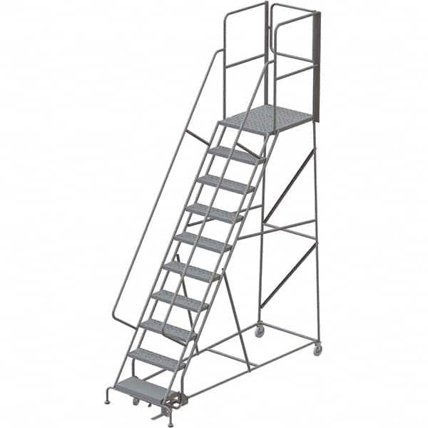 TRI-ARC - Rolling & Wall Mounted Ladders & Platforms Type: Rolling Warehouse Ladder Style: Rolling Platform Ladder - Americas Tooling