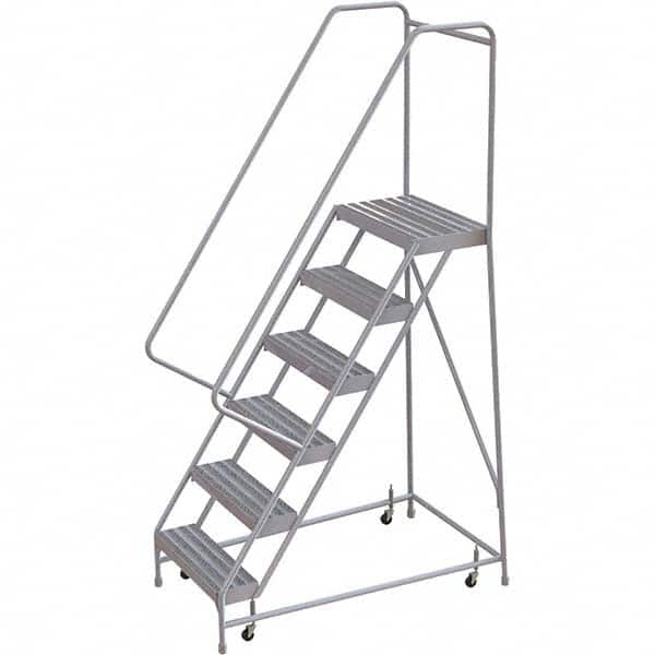 TRI-ARC - Rolling & Wall Mounted Ladders & Platforms Type: Rolling Warehouse Ladder Style: Rolling Safety Ladder - Americas Tooling