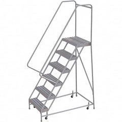 TRI-ARC - Rolling & Wall Mounted Ladders & Platforms Type: Rolling Warehouse Ladder Style: Rolling Safety Ladder - Americas Tooling