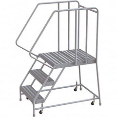 TRI-ARC - Rolling & Wall Mounted Ladders & Platforms Type: Rolling Warehouse Ladder Style: Rolling Safety Ladder - Americas Tooling