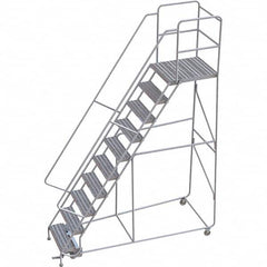 TRI-ARC - Rolling & Wall Mounted Ladders & Platforms Type: Rolling Warehouse Ladder Style: Rolling Safety Ladder - Americas Tooling