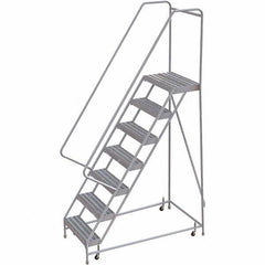 TRI-ARC - Rolling & Wall Mounted Ladders & Platforms Type: Rolling Warehouse Ladder Style: Rolling Safety Ladder - Americas Tooling