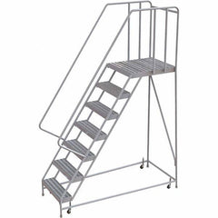 TRI-ARC - Rolling & Wall Mounted Ladders & Platforms Type: Rolling Warehouse Ladder Style: Rolling Safety Ladder - Americas Tooling