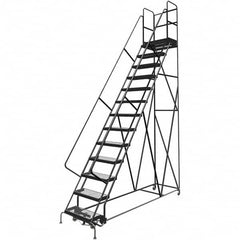 TRI-ARC - Rolling & Wall Mounted Ladders & Platforms Type: Rolling Warehouse Ladder Style: Rolling Platform Ladder - Americas Tooling