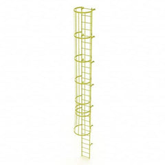 TRI-ARC - Rolling & Wall Mounted Ladders & Platforms Type: Fixed Ladder Style: Safety Cage - Americas Tooling