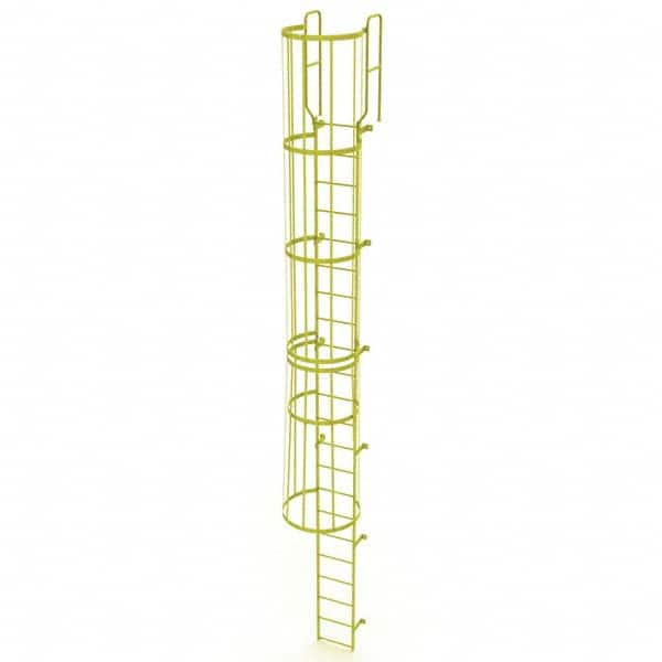 TRI-ARC - Rolling & Wall Mounted Ladders & Platforms Type: Fixed Ladder Style: Safety Cage - Americas Tooling