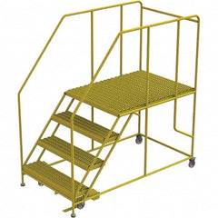 TRI-ARC - Rolling & Wall Mounted Ladders & Platforms Type: Rolling Work Platform Style: Steel Work Platform - Americas Tooling