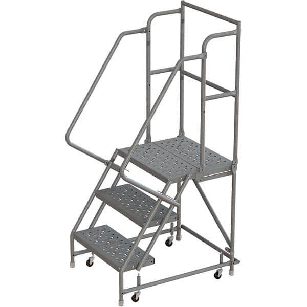 TRI-ARC - Rolling & Wall Mounted Ladders & Platforms Type: Rolling Warehouse Ladder Style: Rolling Platform Ladder - Americas Tooling