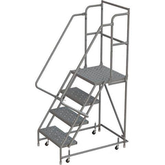 TRI-ARC - Rolling & Wall Mounted Ladders & Platforms Type: Rolling Warehouse Ladder Style: Rolling Platform Ladder - Americas Tooling