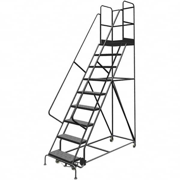 TRI-ARC - Rolling & Wall Mounted Ladders & Platforms Type: Rolling Warehouse Ladder Style: Rolling Platform Ladder - Americas Tooling